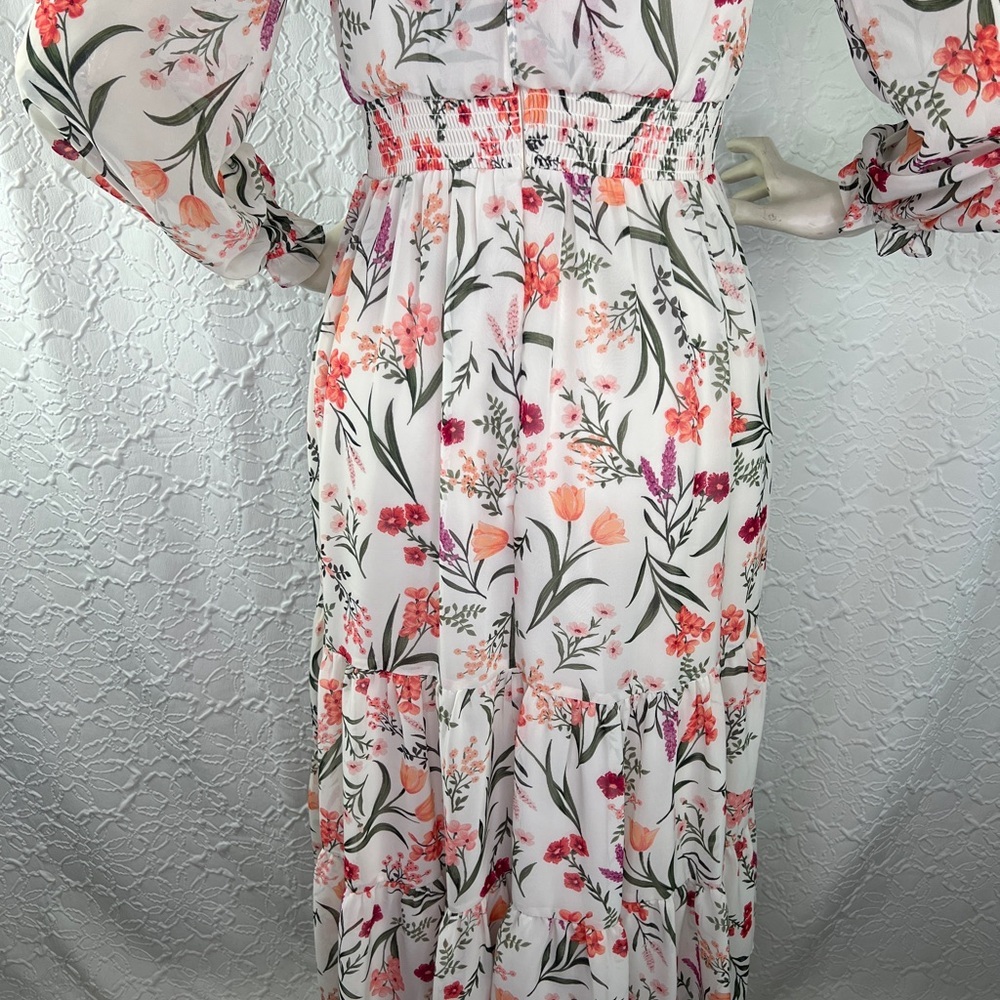 Eliza J Pink and White Floral Dress - Picture 13 of 13